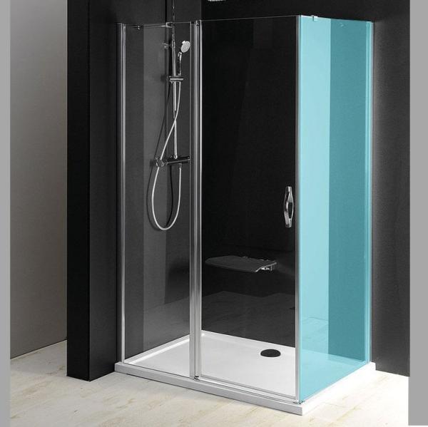 ONE sprchové dveře s pevnou částí 900 mm, čiré sklo (GO4890)