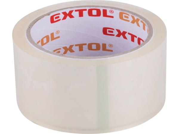 EXTOL PREMIUM 8856322 - páska lepicí tichá, transparentní, 48mm x 40m tl.0,046mm, PP/akryl lepidlo