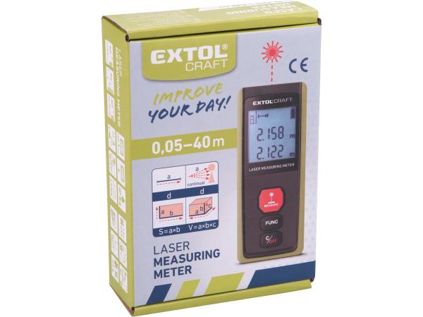 EXTOL CRAFT 920201 - metr laserový digitální 40M, 0,05-40m