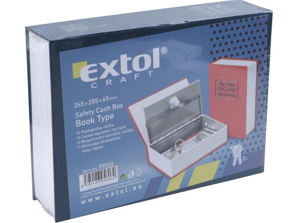 EXTOL CRAFT 99026 - schránka bezpečnostní - knížka, 270x200x65mm