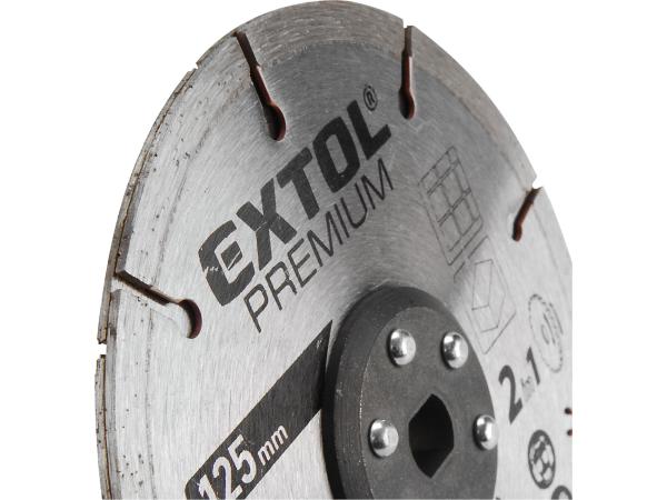 EXTOL PREMIUM 8893020B - kotouč řezný, diamantový, 125x20mm