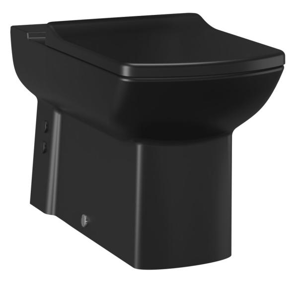 LARA WC mísa pro kombi, spodní/zadní odpad, černá mat (LR360-11SM00E-0000)