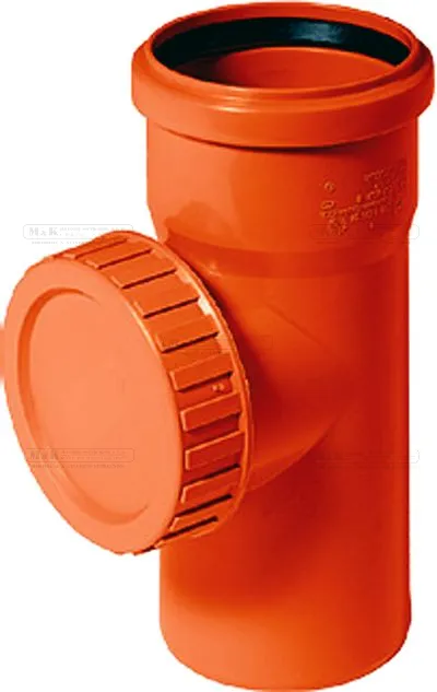 OSMA Tvarovka KG čistící tvarovka-KGRE plastová odpadní DN200-venkovní oranžová