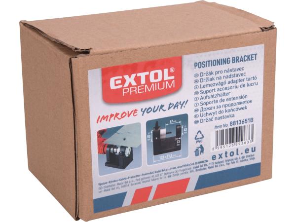 EXTOL PREMIUM 8813651B - držák pro nástavec na vrtačku k stříhání plechu
