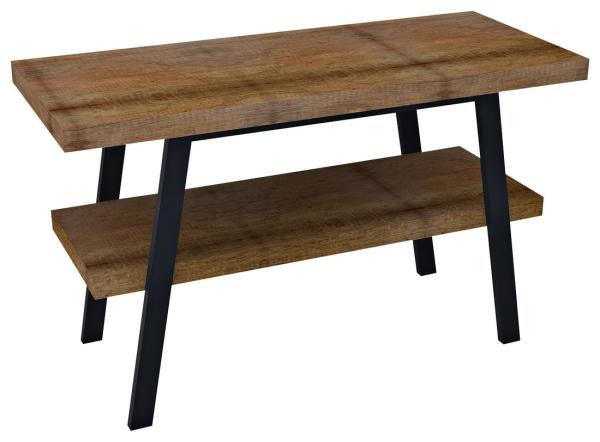 TWIGA umyvadlový stolek 130x72x50 cm, černá mat/old wood (VC453-130-8)