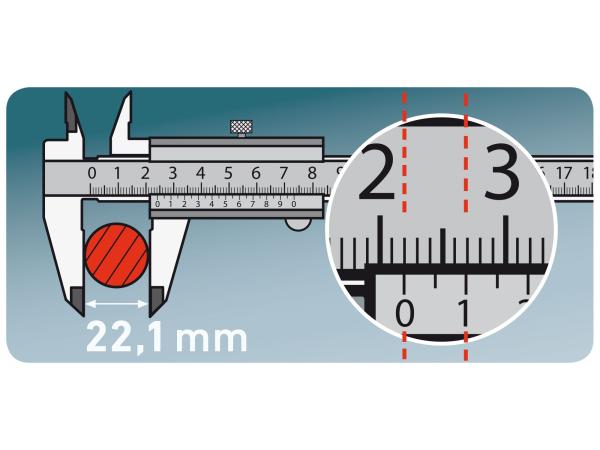 POŠK. OBAL měřítko posuvné kovové, 0-200mm