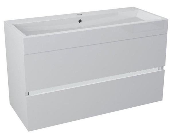 LARGO umyvadlová skříňka 99x50x41cm, bílá (LA101)