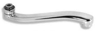 NOVASERVIS RAM1070,1 - Výtokové ramínko prohnuté 25 cm bílá-chrom