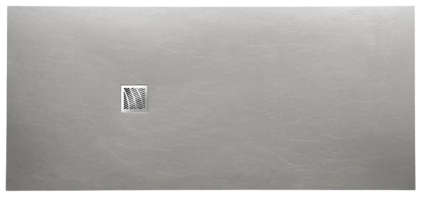 MITIA sprchová vanička z litého mramoru, obdélník 200x90x3 cm, šedá (PMS20090)