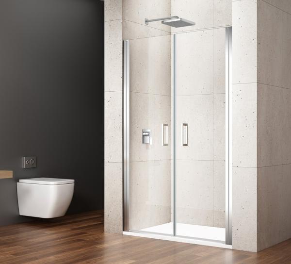 LORO sprchové dveře dvoukřídlé 1200mm, čiré sklo
