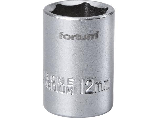 FORTUM 4701412 - hlavice nástrčná 1/4", 12mm, L 25mm