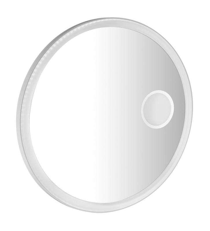 FLOAT kulaté LED podsvícené zrcadlo, ø 80 cm, kosm.zrcátko, IR senzor, 3500-6500°K, bílá