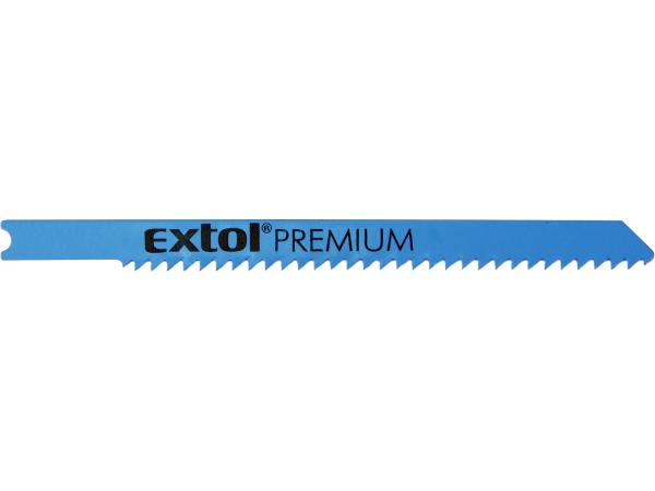 EXTOL PREMIUM 8805703 - plátky do přímočaré pily 5ks, 75x2,5mm, Bi-metal