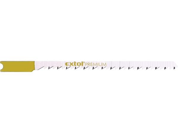 EXTOL PREMIUM 8805503 - plátky do přímočaré pily 5ks, 75x2,5mm, HCS