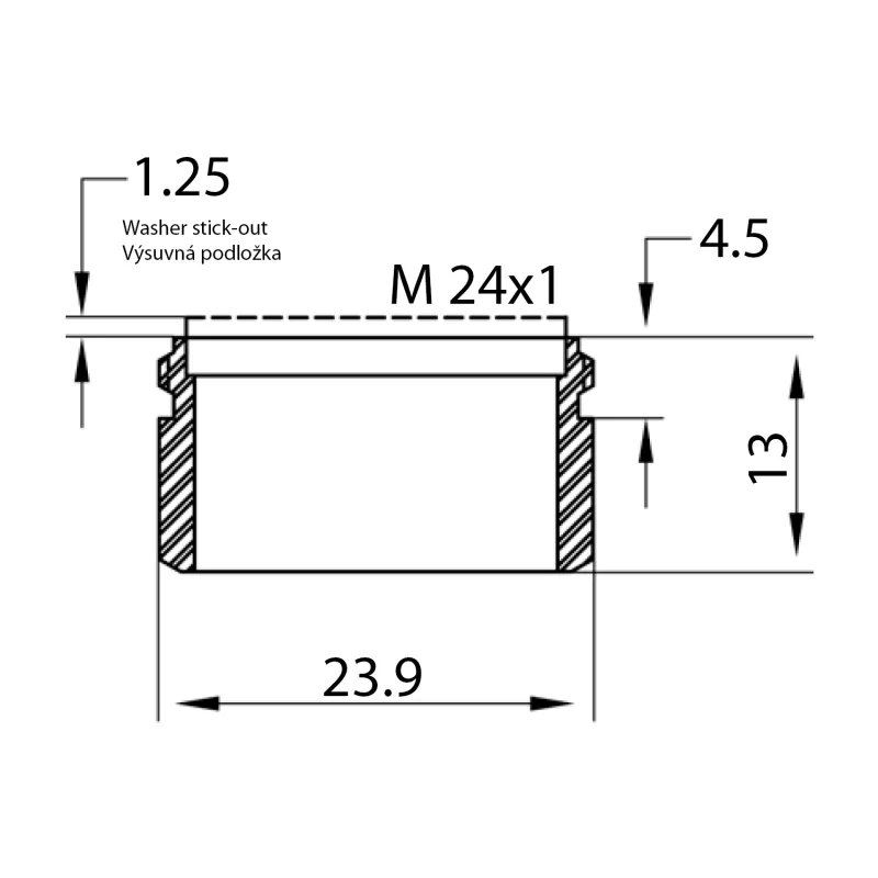 NEOPERL perlátor úsporný 6 l/min, vnější závit M24x1, chrom