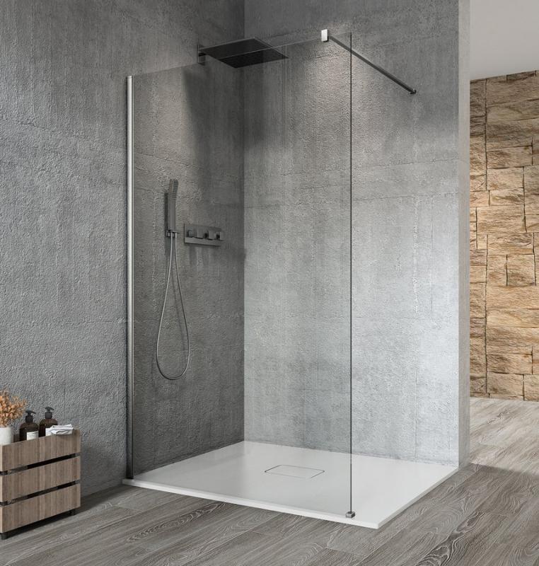 VARIO CHROME jednodílná sprchová zástěna k instalaci ke stěně, čiré sklo, 1300 mm (GX1213GX1010)