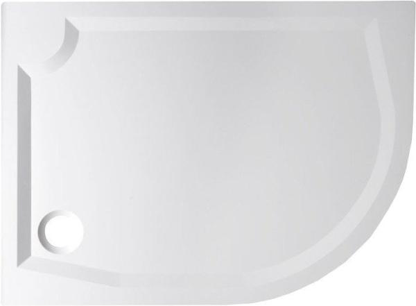RIVA sprchová vanička z litého mramoru, čtvrtkruh 120x90cm, levá (GR1290L) (GR12090L)