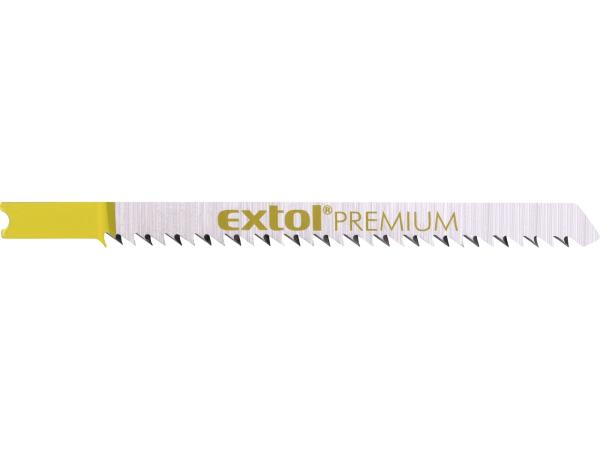 EXTOL PREMIUM 8805505 - plátky do přímočaré pily 5ks, 75x2,5mm, HCS