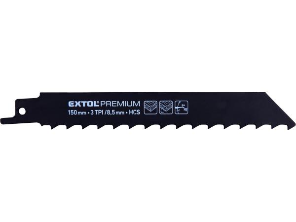 EXTOL PREMIUM 8806104 - plátky do pily ocasky 3ks, 150x19x1,2mm, HCS