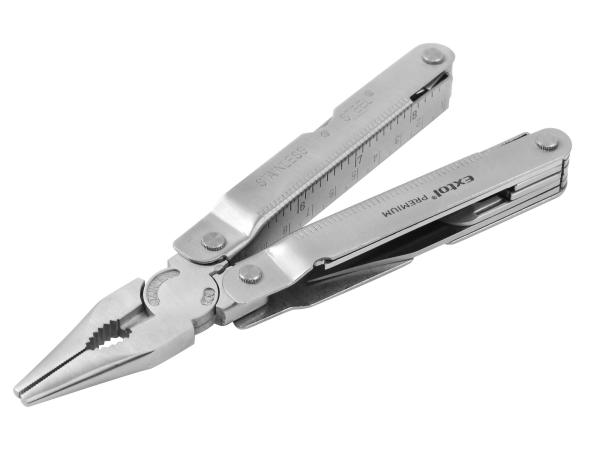 EXTOL PREMIUM 8855132-R - POŠK. OBAL nůž nářaďový multifunkční nerez, 180/115mm, NEREZ