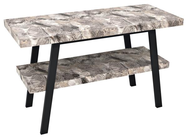 TWIGA umyvadlový stolek 110x72x50 cm, černá mat/šedý kámen (VC453-110-10)