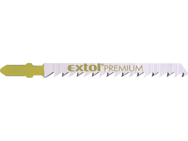 EXTOL PREMIUM 8805007 - plátky do přímočaré pily 5ks, 75x4,0mm, HCS