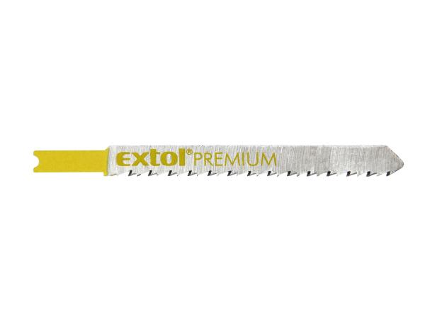 EXTOL PREMIUM 8805501 - plátky do přímočaré pily 5ks, 75x2,5mm, HCS