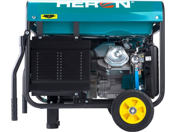 HERON 8896319 - elektrocentrála benzínová a plynová (LPG/NG) 13HP/5,5kW (400V) 2x2kW (230V