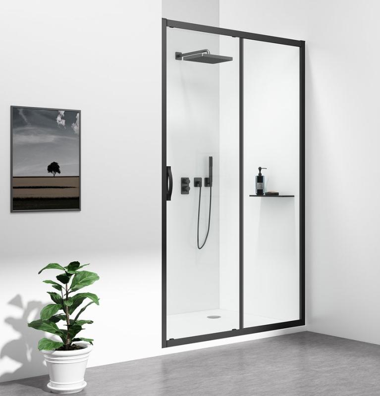 SIGMA SIMPLY BLACK sprchové dveře posuvné 1200 mm, čiré sklo