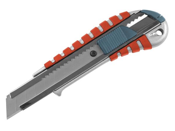 EXTOL PREMIUM 8855012 - nůž ulamovací kovový s kovovou výztuhou, 18mm, Auto-lock