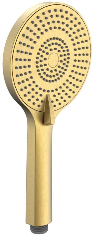 Ruční masážní sprcha, 3 režimy sprchování, Ø 120 mm, ABS/zlatá mat