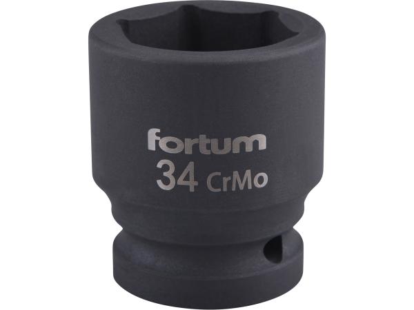 FORTUM 4703034 - hlavice nástrčná rázová 3/4", 34mm, L 57mm