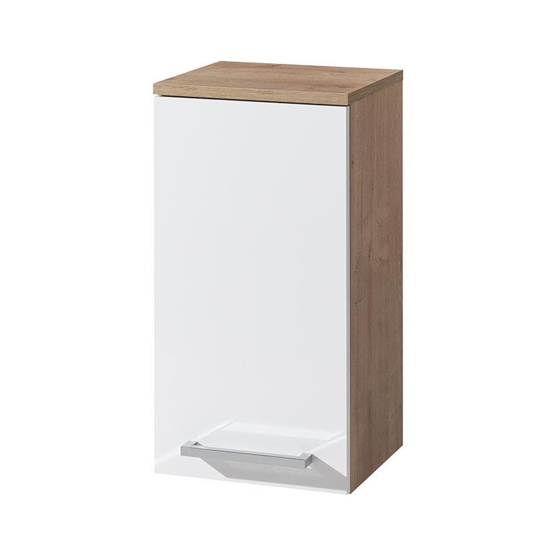 MEREO MP5048P Bino koupelnová skříňka horní, 63 cm, pravá , bílá, dub