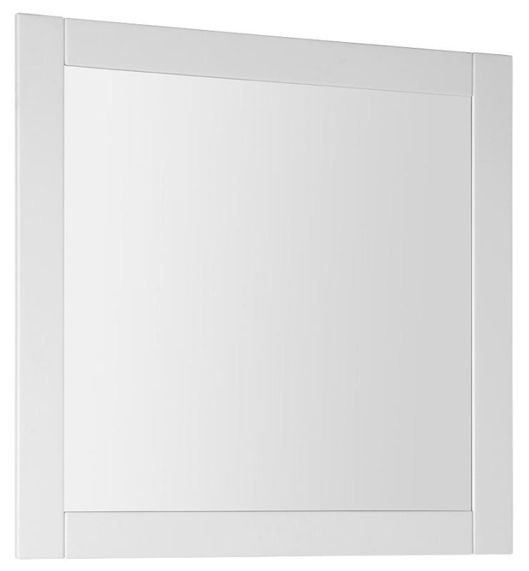 FAVOLO zrcadlo v rámu 80x80cm, bílá mat