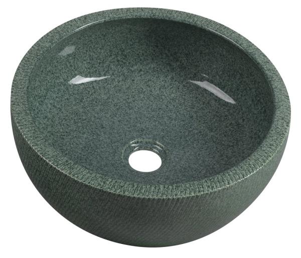 PRIORI keramické umyvadlo, průměr 42 cm, zelená (PI013)