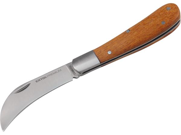 EXTOL PREMIUM 8855110 - nůž štěpařský zavírací nerez, 170/100mm