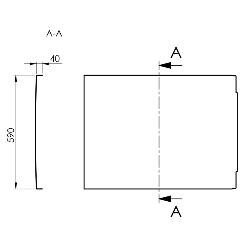 PLAIN panel boční 70x59cm (72669)