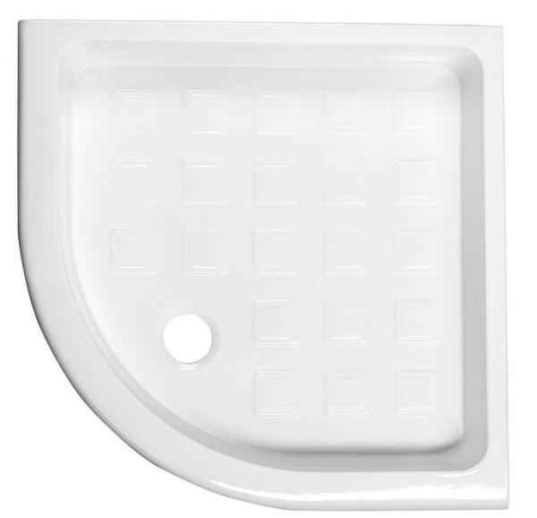 RETRO keramická sprchová vanička, čtvrtkruh 90x90x20cm, R550 (133901)