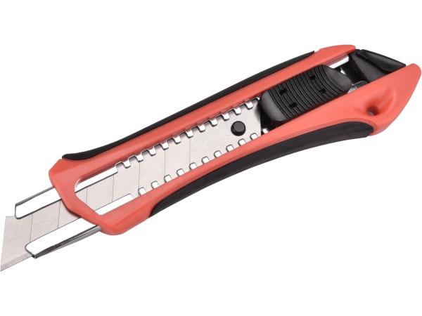 EXTOL PREMIUM 8855022 - nůž ulamovací s kovovou výztuhou, 18mm, Auto-lock