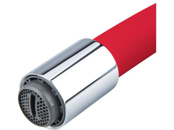 BALLETTO 81125 - baterie umyvadlová, stojánková s flexibilním ramínkem, 35mm, červená