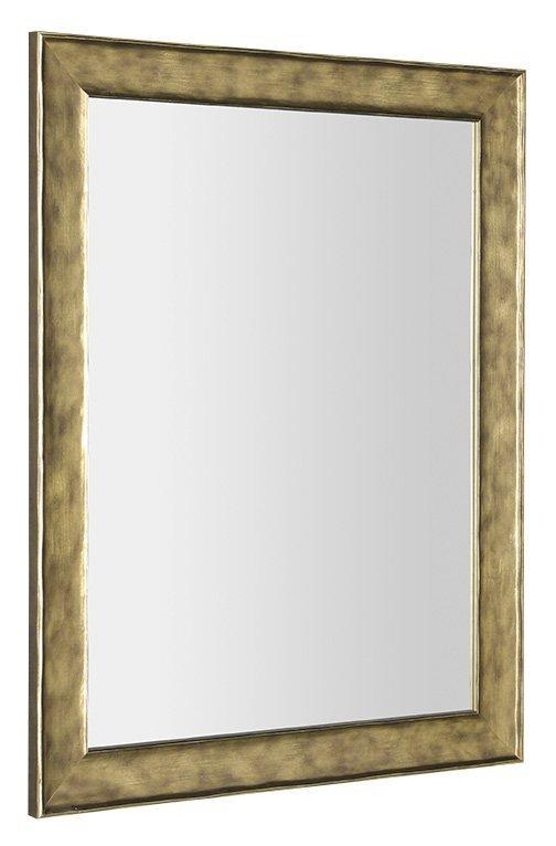 BERGARA zrcadlo v dřevěném rámu 742x942mm, zlatá (NL527)