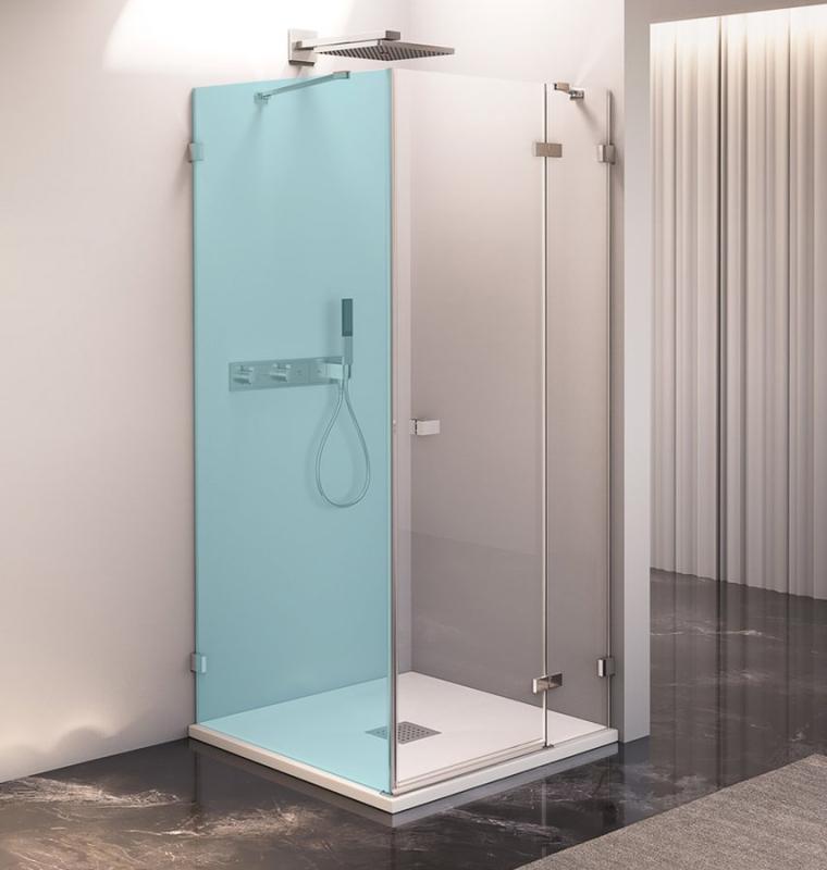 FORTIS EDGE sprchové dveře bez profilu 1200mm, čiré sklo, pravé