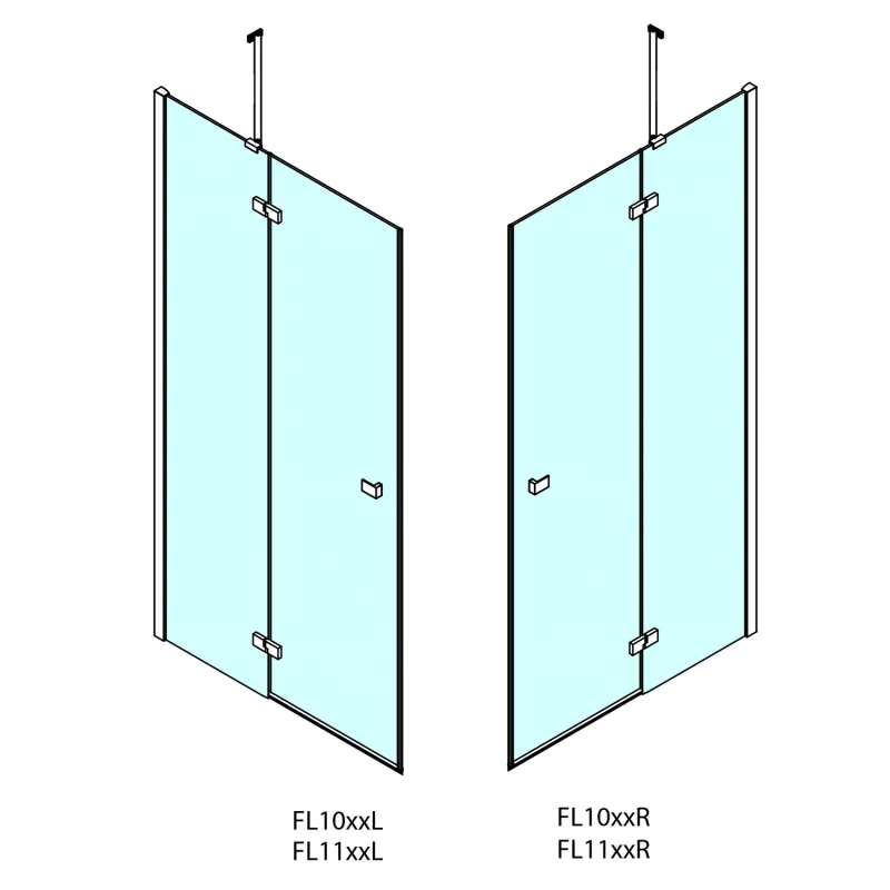 FORTIS LINE sprchové dveře 1100mm, čiré sklo, pravé (FL1011R) 1