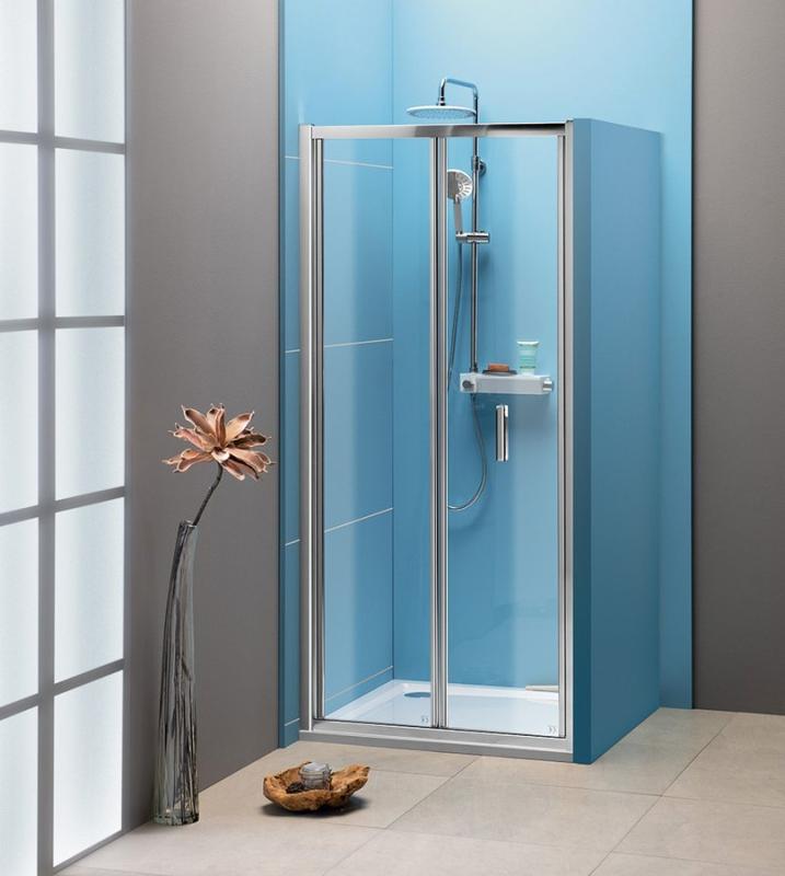 EASY LINE sprchové dveře skládací 900mm, čiré sklo (EL1990)
