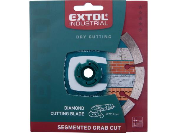 EXTOL INDUSTRIAL 8703033 - kotouč diamantový řezný segmentový Grab Cut, suché řezání, O 15