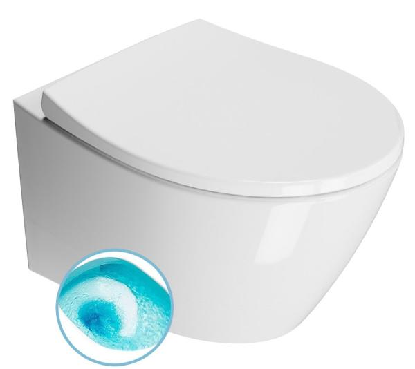 MODO závěsná WC mísa, Swirlflush, 37x52 cm, bílá ExtraGlaze