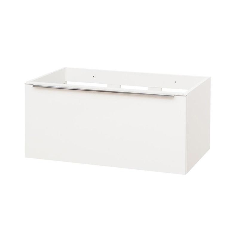 MEREO MP6477 Mailo, koupelnová skříňka 81 cm, bílá, dub, antracit