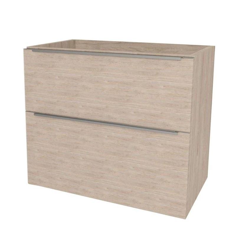 Mailo, koupelnová skříňka 101 cm, chrom madlo, Multidecor, Light Rock Hickory