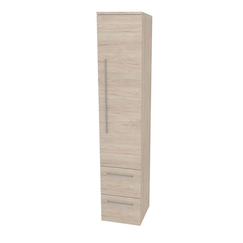 Bino, koupelnová skříňka vysoká 163 cm, pravá, Multidecor, Light Rock Hickory