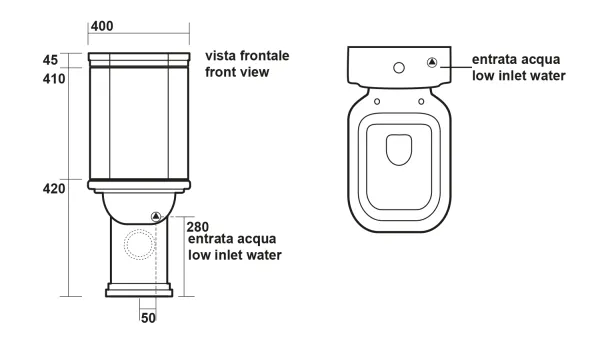 WALDORF nádržka k WC kombi (418101)
